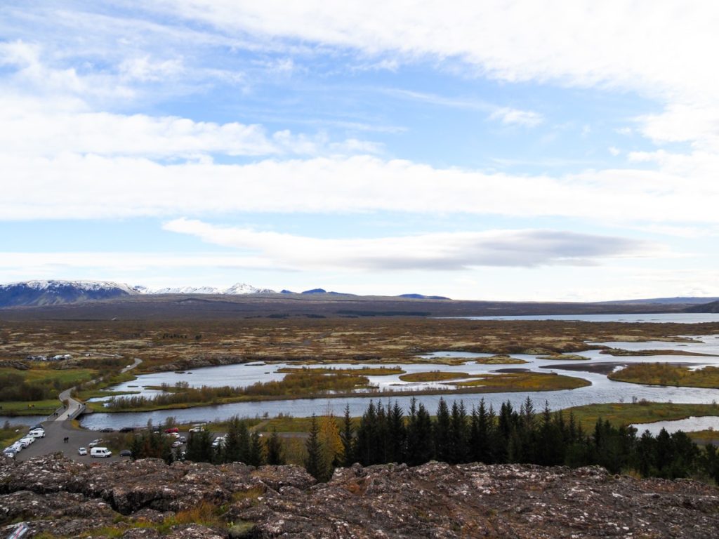 Islanti Thingvellir näköalapaikka maisema